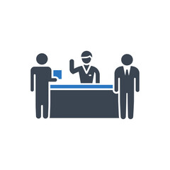 Service Counter Transaction Icon