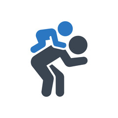 Playful Child Ride Icon