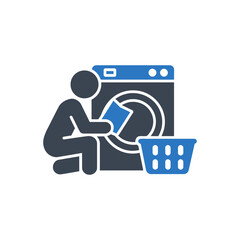 Loading Laundry Basket Icon