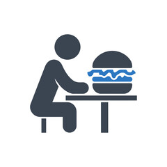 Eating Burger Icon