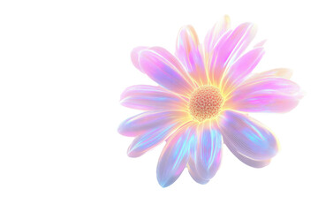 Fototapeta premium Iridescent Daisy Flower Digital Art: A Pastel Dream Bloom