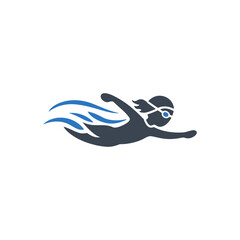 Freestyle Swimming Technique Icon