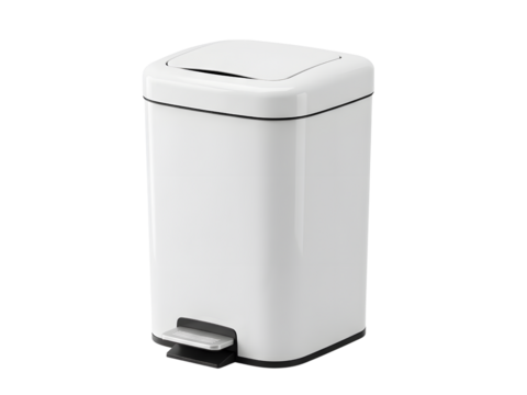 Compact and modern kitchen composting bin with a sleek, odor-resistant design and secure lid, isolated on a clean white background – ideal for sustainable living and organized waste management.