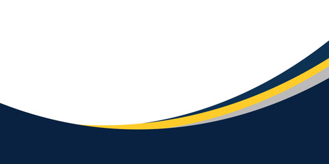 blue and yellow wavy shape background. suitable for business poster design, corporate banner, presentation, flyer, social media post.