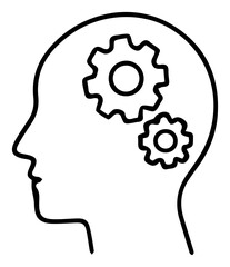 Human Mind Gears Symbolizing Thoughts Ideas and Cognitive Processes