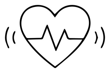 Vibrant Heartbeat A Symbol of Life Health and Energetic Vitality