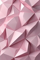 Fototapeta premium Pale pink polygonal overlap mosaic composition background for card or greeting template banner backdrop