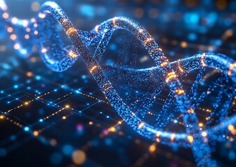 DNA helix in digital network