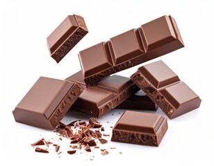 Delicious Chocolate Pieces Tempting Your Taste Buds