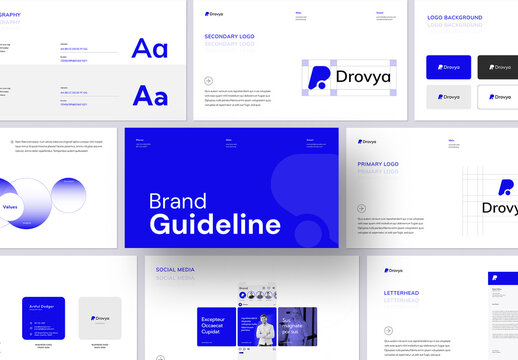 Modern And Clean Brand Guidelines Design Layout