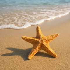 Starfish Resting on a Seashore 