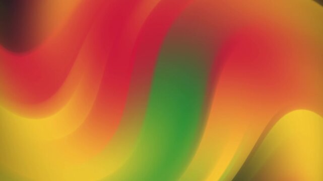 Vibrant abstract background in red, yellow, green, and black hues symbolizing Juneteenth celebration and African-American heritage. This fluid, colorful design reflects unity, freedom, and cultural pr