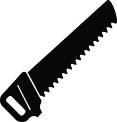 Hand Saw Icon  Sharp, Precise Cutting Tool Illustration
