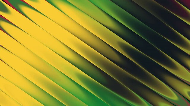 Abstract diagonal pattern featuring vivid streaks of yellow, green, red, and black colors deeply tied to Juneteenth and African-American heritage. This energetic and modern design evokes freedom, cele