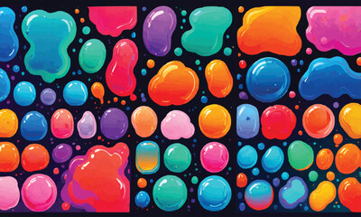 Liquid Organic Blob Shapes  Editable Vector Pack