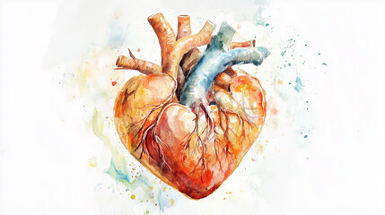 watercolor heart. Concept - love, relationship, art, painting