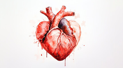 watercolor heart. Concept - love, relationship, art, painting