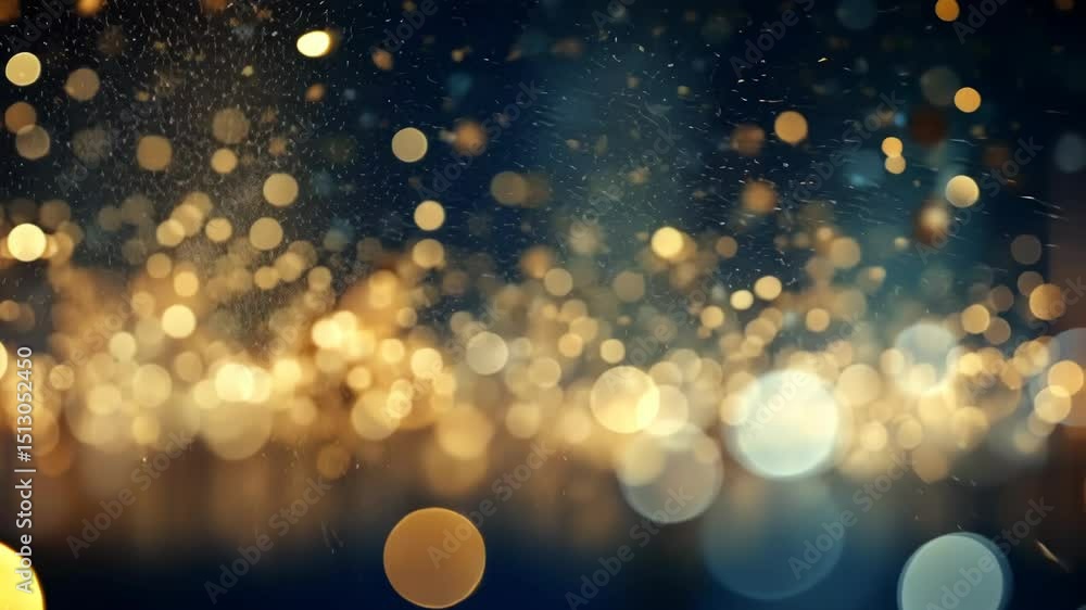 Poster abstract background with colorful bokeh and holiday or festive lights.
