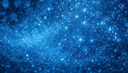 Obraz premium Blue Sparkle Glitter Abstract Background for Festive and Elegant Design Projects