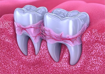 Two teeth with dental problems