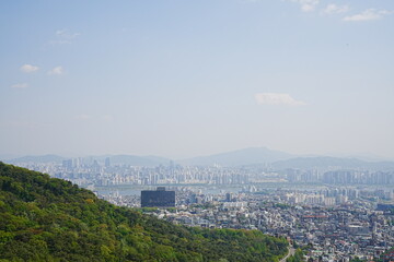 Cityscape from Namsan Seoul Tower in Seoul, Korea - 韓国 ソウル ソウルタワー または 南山タワー からの景色