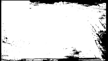 Grunge frame and border. Black and white grunge. Distress overlay texture.
