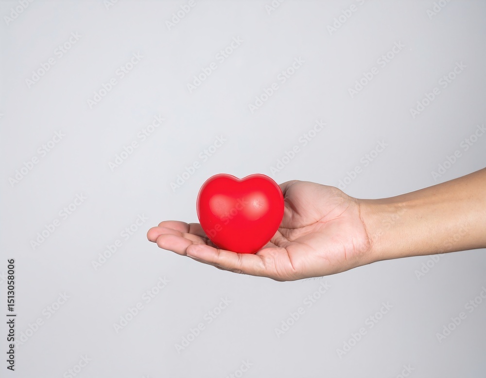 Poster a person with a focused expression holds a small, intricately designed object in their hand, showcas