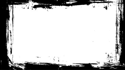 Grunge brush smear frame