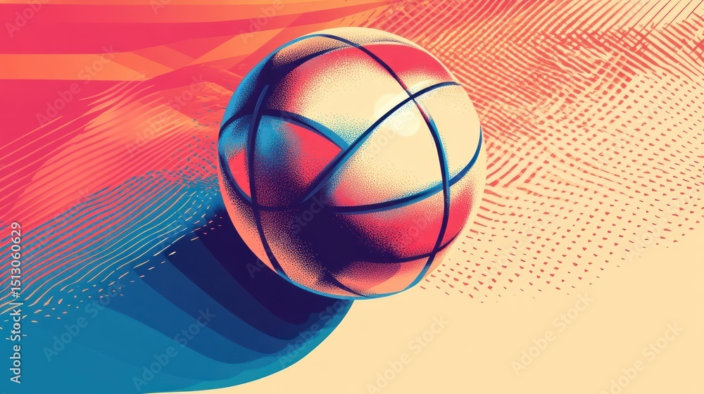 Aufkleber abstract 3d sphere on colorful background. possible use for wallpaper, design element