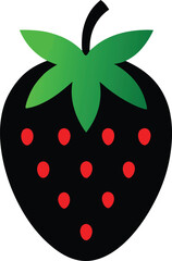 vector illustration of a strawberry