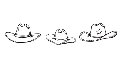 Cowboy Hat On Wooden Fence Icon  