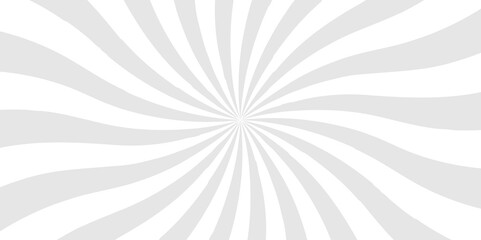 Retro abstract explosion white and gray vintage ray sunrise star sunbeam texture background. vector illustration circle light banner cartoon add design.	