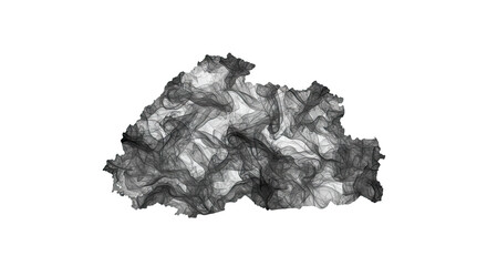 Fototapeta premium Dispersed smoke , on transparent background