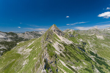 Aerial view of Durmitor Mountains of Montenegro