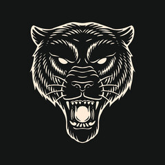 Panther Head Illustration