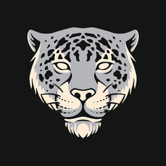 Leopard Head Illustration