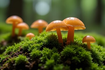 Fototapeta premium mushrooms in the forest