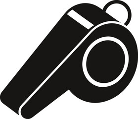 whistle silhouette vector illustration on transparent background