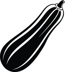eggplant silhouette vector illustration on transparent background