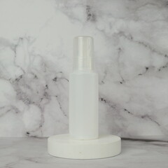 White spray bottle for skin care product