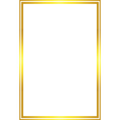 Elegant gold frame border for certificate or luxury invitation design