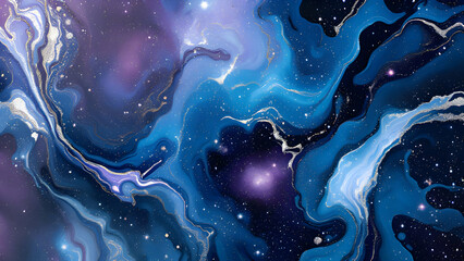 Cosmic Marble Swirl: Blue Purple Silver Nebula Texture.
Ethereal Galaxy Art: Abstract Liquid Space Design.
Dreamy Nebula Pattern: Silver Blue Purple Texture.
