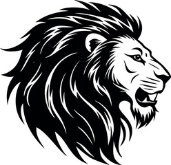 Fototapeta premium LOIN Head Logo, Loin face icon or logo.