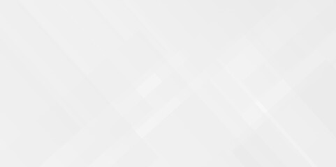 White and gray overlap triangle geometric technology pattern. minimal rectangle randomly arranged white lines transparent web square background layers. overlapping presentation design.