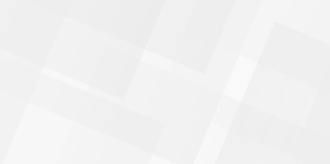 White and gray overlap triangle geometric technology pattern. minimal rectangle randomly arranged white lines transparent web square background layers. overlapping presentation design.