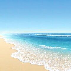 Tranquil Coastal Beach Scene