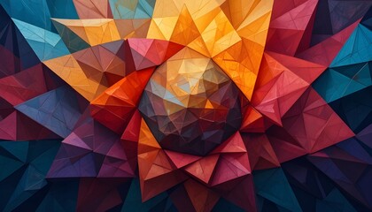 Fototapeta premium Abstract Geometric Shapes Colorful Background Modern Design Pattern