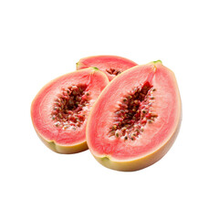 Juicy Red Papaya Halves, Tropical Fruit, Healthy Snack