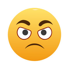 Fototapeta premium Emoji Unamused face 