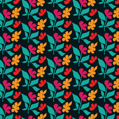 seamless pattern with flowers
